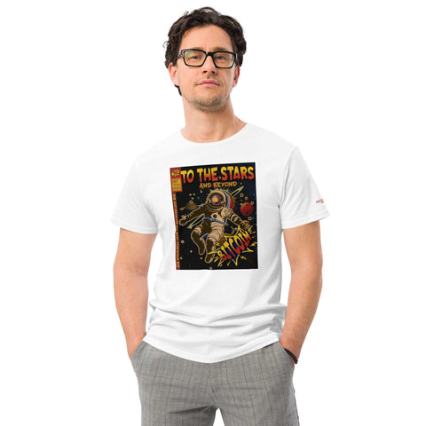 Vintage To The Stars And Beyond Men's Premium Cotton T-Shirt+Bitcoin t-shirt+Premium Cotton