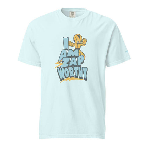 I Am Zapworthy Unisex Heavyweight T-Shirt+NOSTR t-shirt+Zapworthy Unisex Heavyweight
