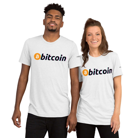 Bitcoin Logo Short Sleeve T-Shirt+Bitcoin t-shirt+Bitcoin Logo Short Sleeve