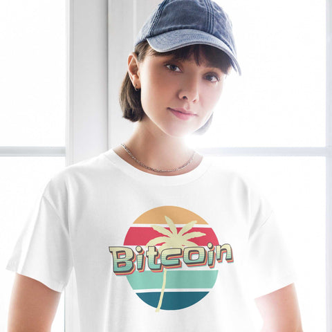 Bitcoin Summer Women’s Crop Top+Bitcoin t-shirt+Bitcoin Summer Women’