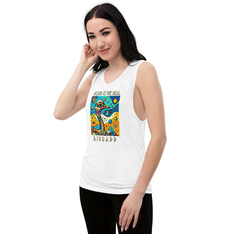 Nostr Is The Real Birdapp Ladies’ Muscle Tank+NOSTR t-shirt+Real Birdapp Ladies’ Muscle Tank
