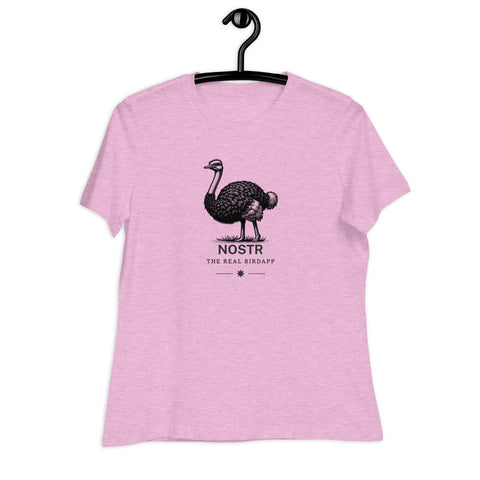 Nostr - The Real Birdapp Women's Relaxed T-Shirt+NOSTR t-shirt+Real Birdapp Women'