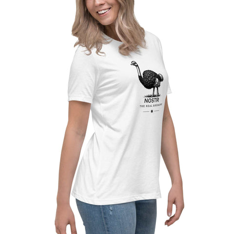 Nostr - The Real Birdapp Women's Relaxed T-Shirt+NOSTR t-shirt+Real Birdapp Women'